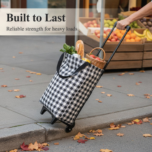 Portable shopping trolley with - shopping,