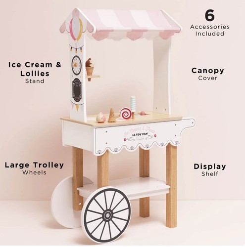 Toy van ice cream - van,