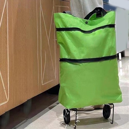 Foldable shopping trolley with - foldable,
