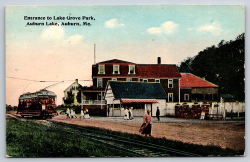Entrance lake grove - grove, park
