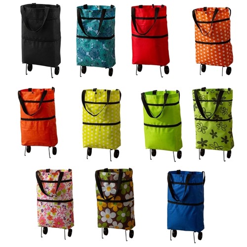 Foldable rolling shopping cart - foldable,