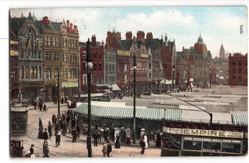 Market place nottingham - market,