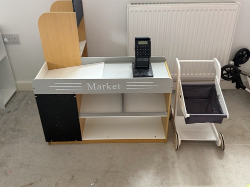 Wooden pretend play market - wooden,