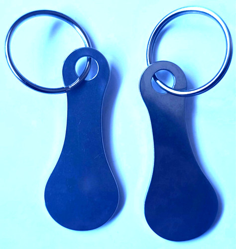 2pcs trolley coin key - 2pcs, ring