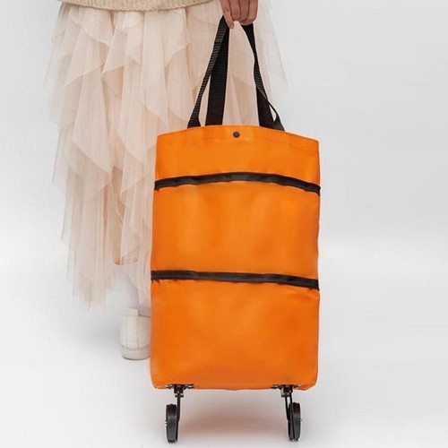 Foldable shopping trolley with - foldable,