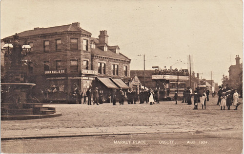 Ossett market place - ossett.,