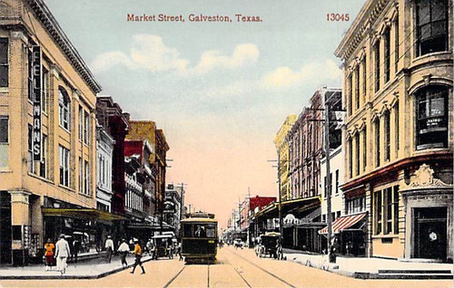 Market street trolley - market, street,