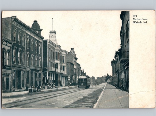 C1906 trolley market wabash - c1906,