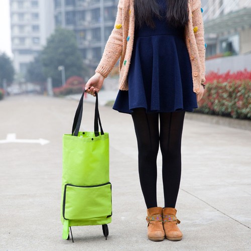Green foldable market - green, trolley